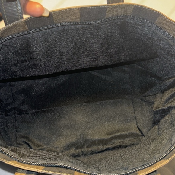 SOLD- Fendi, Pequin Stripes PVC Handbag Tote 14in  x 7.5in x 6in - Picture 10 of 10